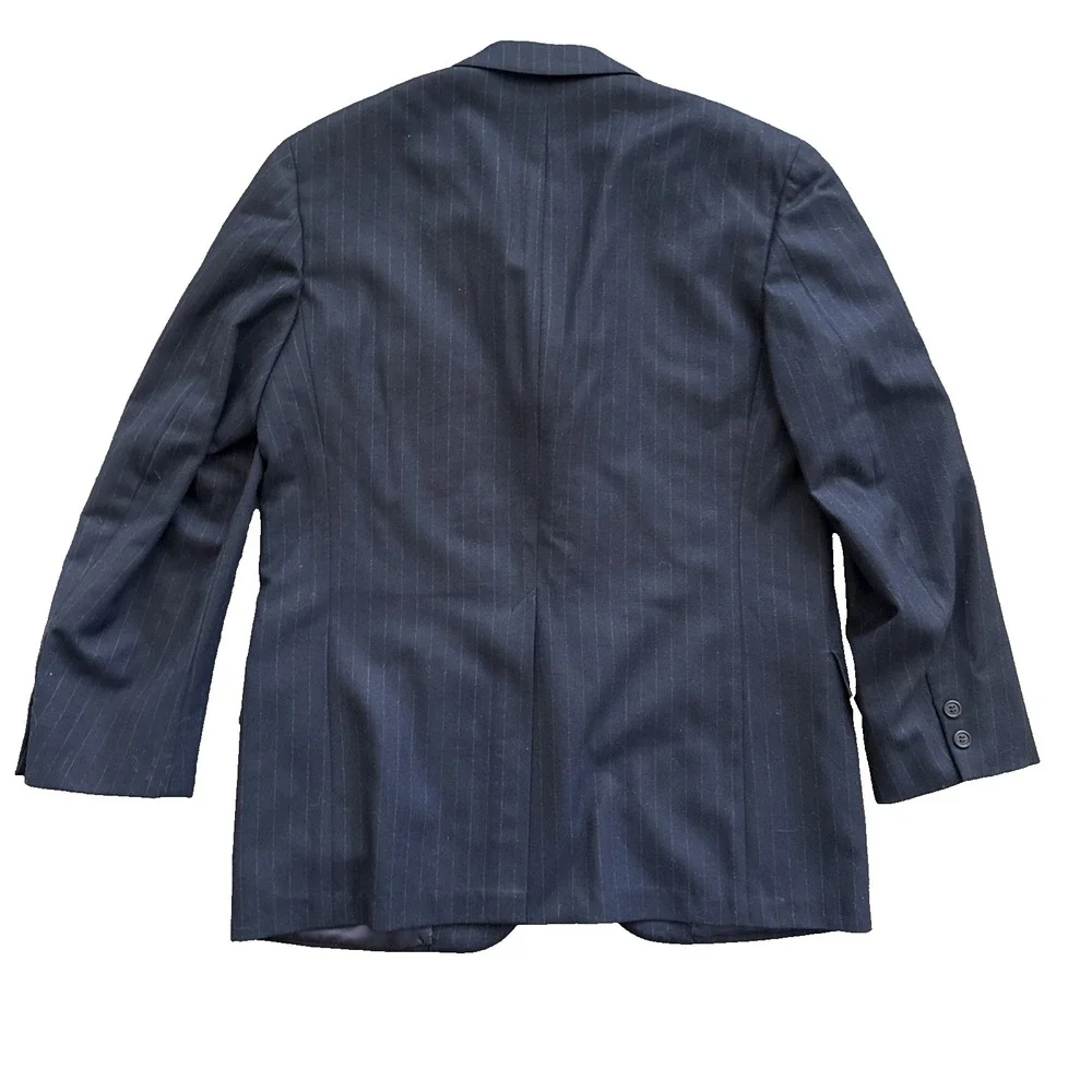 Brooks Brothers Golden Fleece 3-piece Suit Men 41R 32x29 Navy Pinstripe